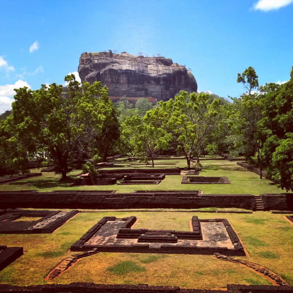 Sigiriya garden in Sri Lanka