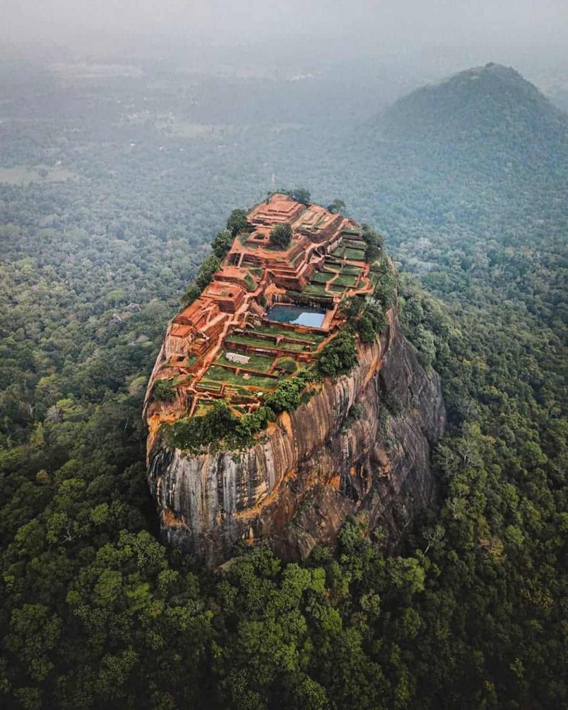 Sigiriya rock In Sri Lanka