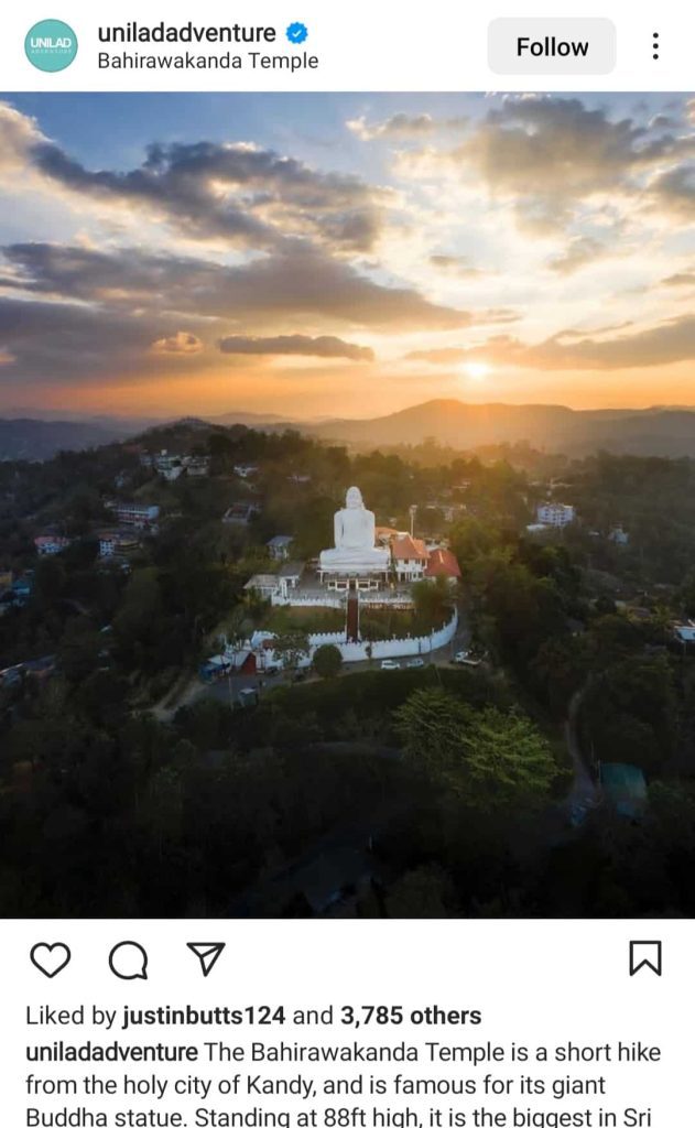 Bahirawakanda temple - Most Instagrammable places in Sri Lanka