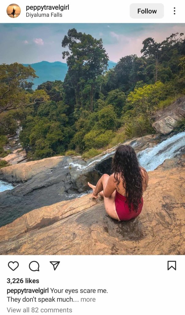 Upper Diyaluma waterfall - Most Instagrammable places in Sri Lanka