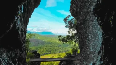 Beautiful Meeyan Ella Waterfall In Sri Lanka