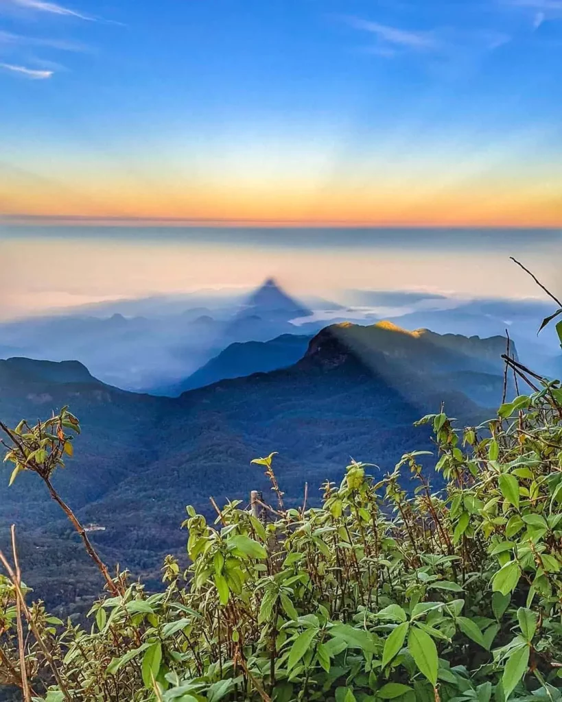 Sunrise view at Adam's Peak Sri Lanka