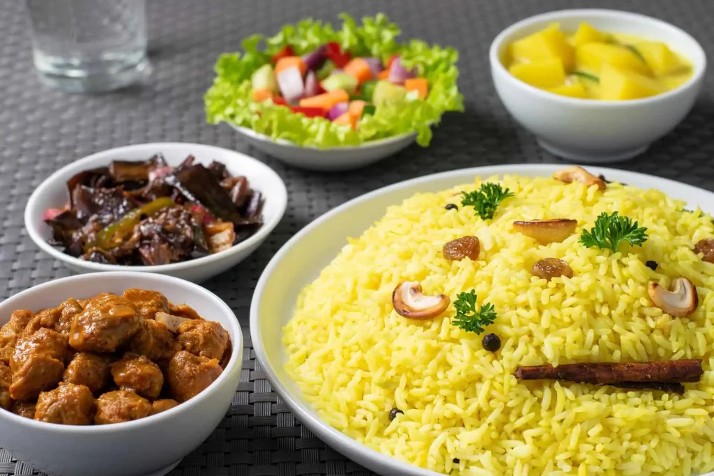 Sri Lankan Yellow Rice And Curry